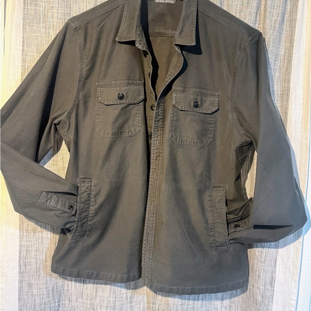 Michael Bastian Dark Gray Shirt Jacket